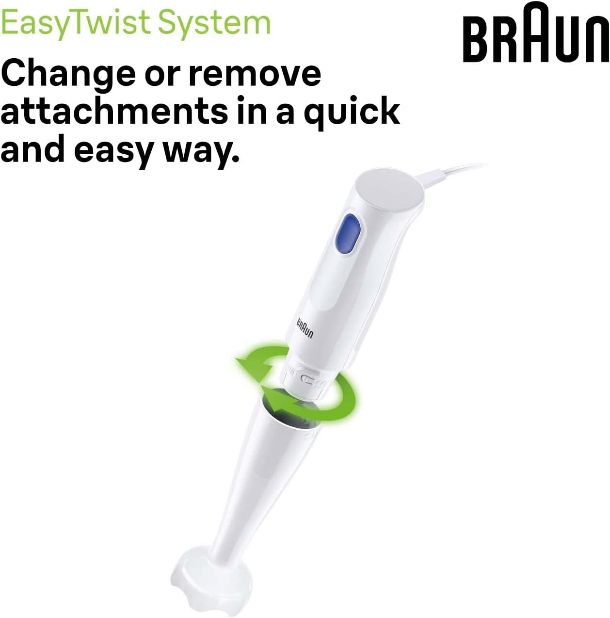 Braun Multi Quick 1, Hand Blender, One Speed, 0.600L 450W Braun Multi Quick 1, Hand Blender, One Speed, 0.600L 450W